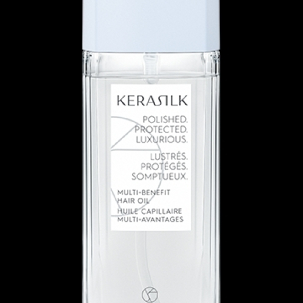 KERASILK Multi-Benefit Hair Oil Polished Preotected Luxurious, 1.6oz.